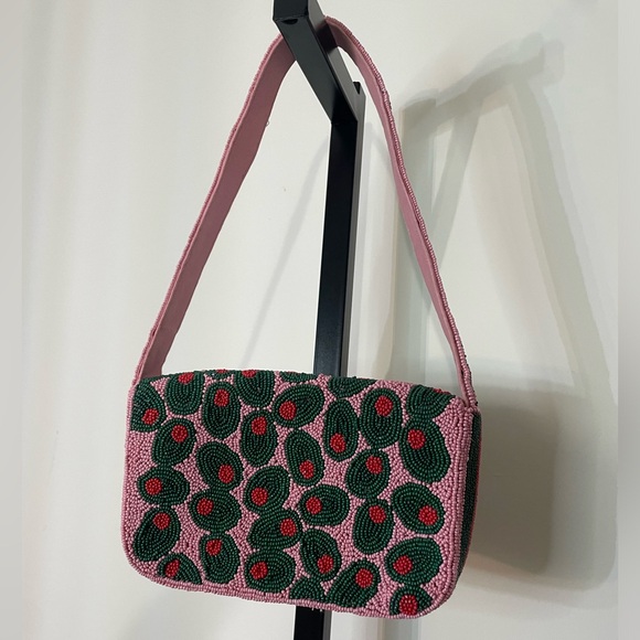 Anthropologie|| Fiona Beaded Bag, Martini Viral Beaded Shoulder Bag - Picture 3 of 13